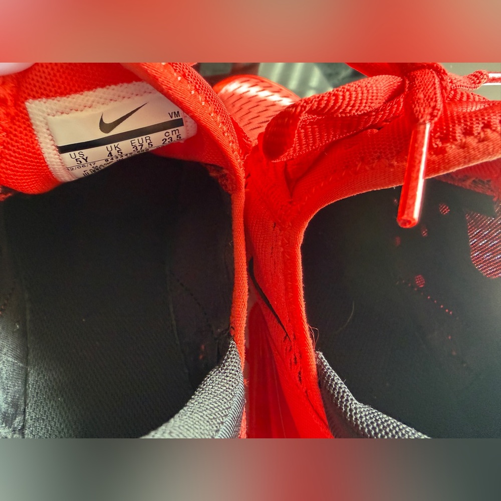 Nike Red and Black Air Max 270 Athletic Sneakers - Picture 6 of 9
